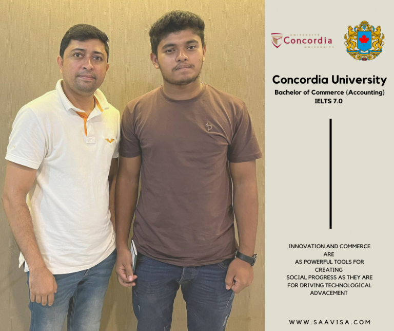 Admitted and Visa received for Concordia University, Montreal to pursue